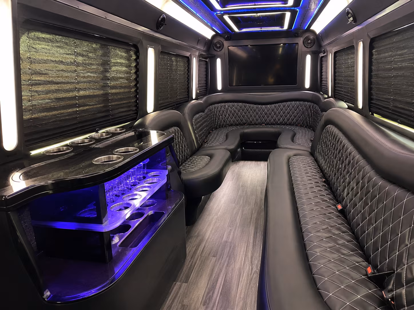 Laredo Concert & Music Festival Transportation party bus interior