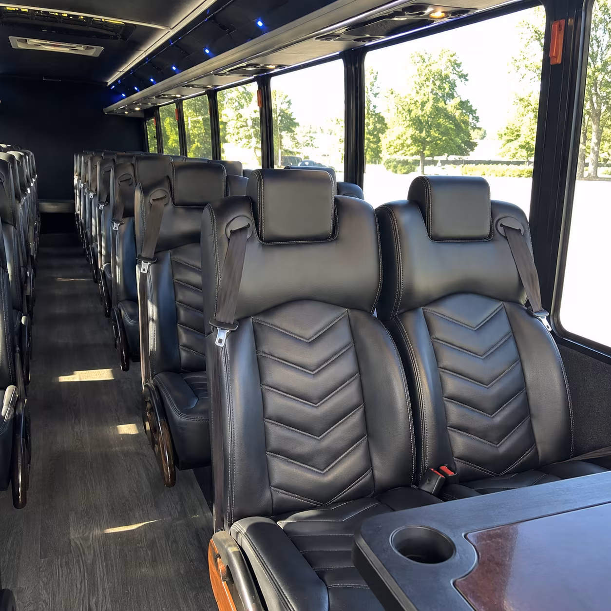 Laredo Corporate Transportation party bus exterior