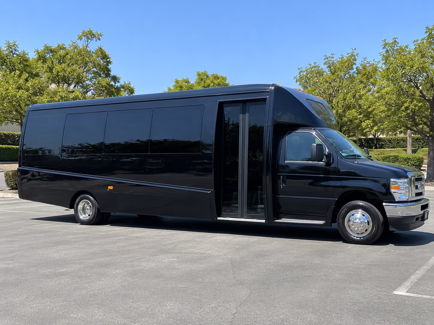 Laredo Corporate Transportation party bus exterior