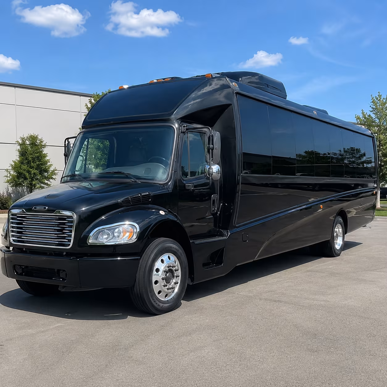 Laredo School Event Transportation party bus exterior