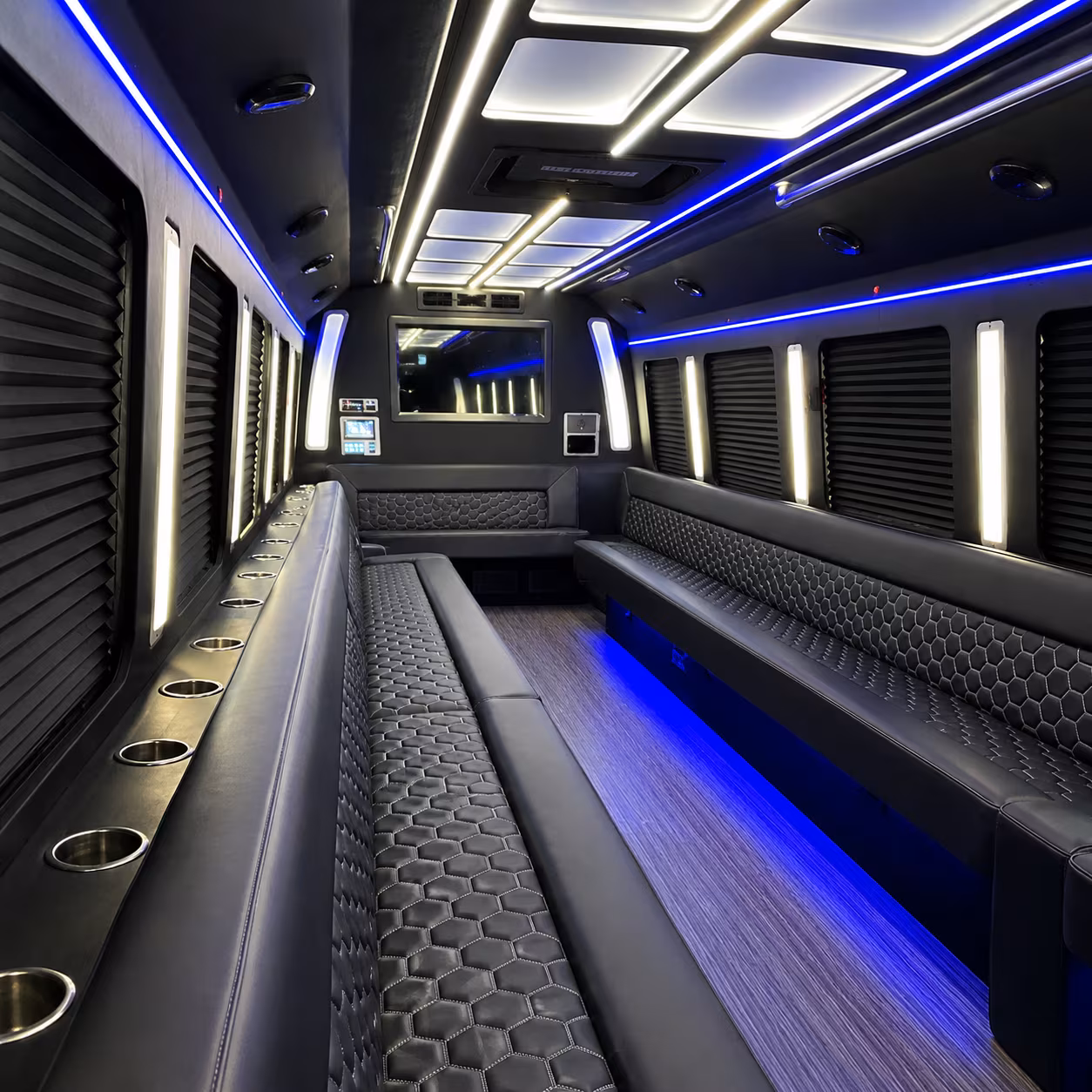 Laredo Sporting Event Transportation party bus exterior