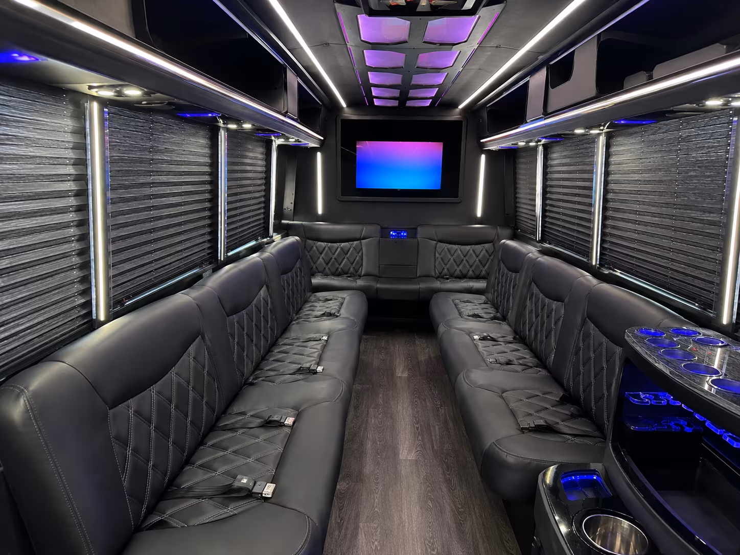 Laredo Sporting Event Transportation party bus exterior