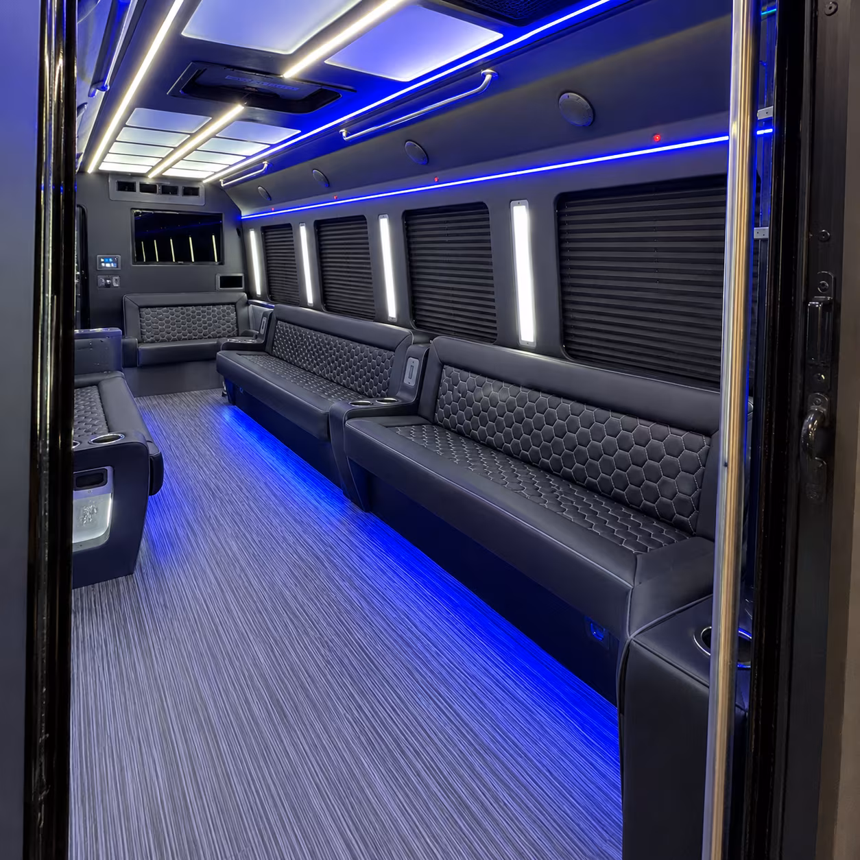 Laredo Sporting Event Transportation party bus exterior