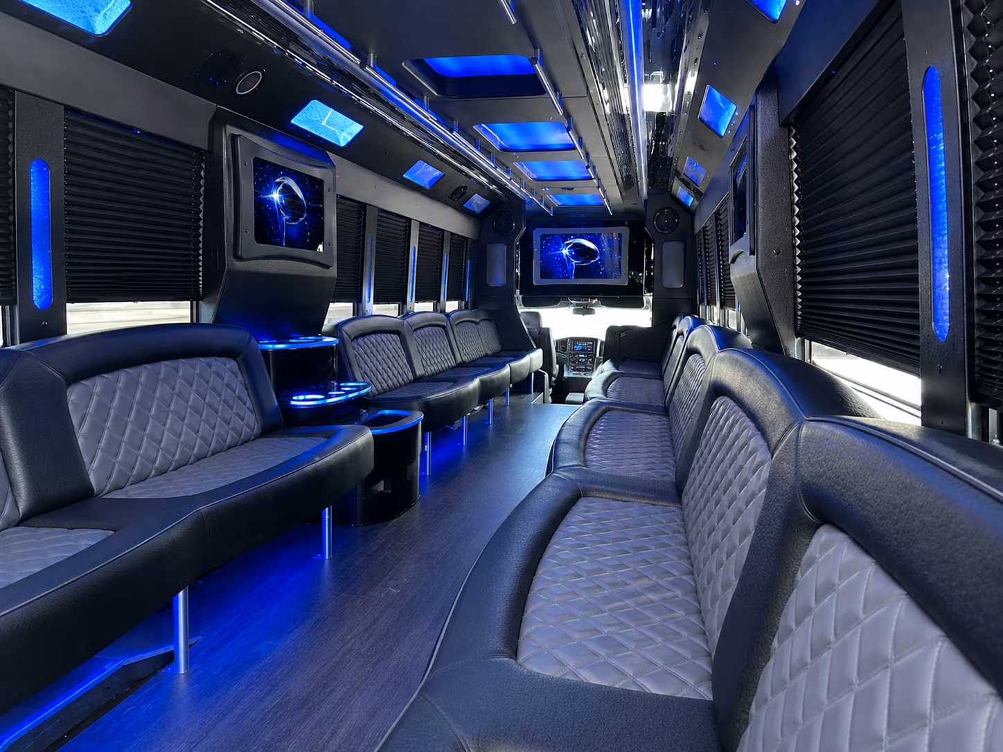Laredo Wedding Transportation party bus exterior