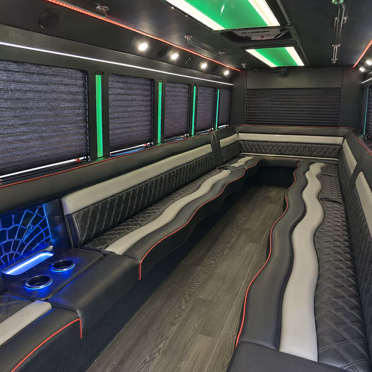 Laredo Wedding Transportation onboard seating